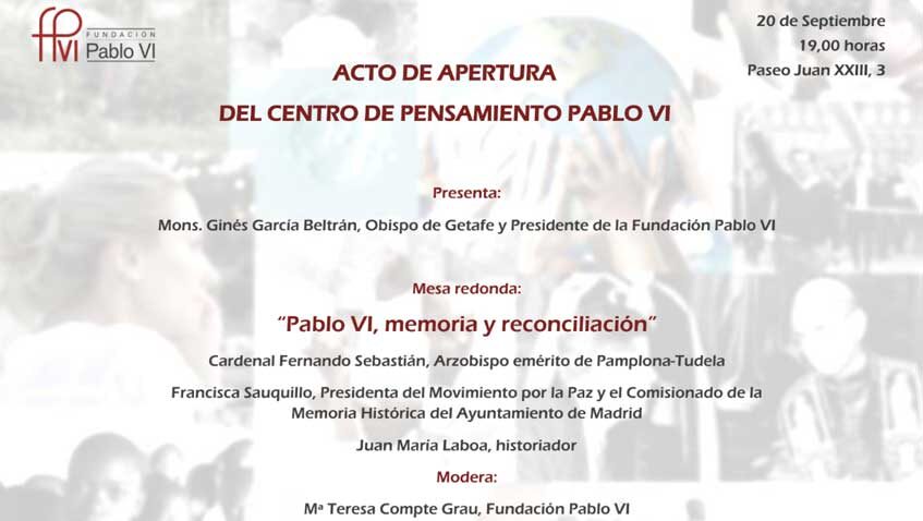 Lee más sobre el artículo Inauguración del Centro de Pensamiento Pablo VI