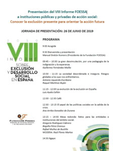 Lee más sobre el artículo Presentación del VIII Informe FOESSA a instituciones públicas y privadas de acción social