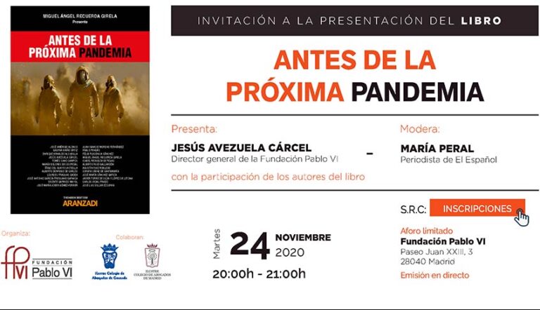 Lee más sobre el artículo Presentación del libro ‘Antes de la próxima pandemia’