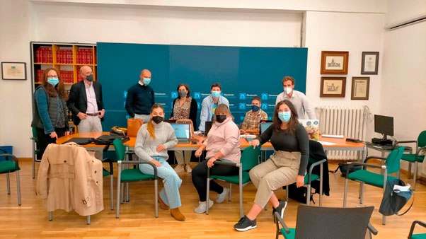 Equipo de Proyecto Arraigo en la diputación de Palencia