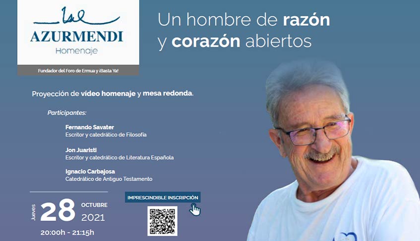 Lee más sobre el artículo Fernando Savater, Jon Juaristi y numerosas personalidades se reunirán en un homenaje a Mikel Azurmendi