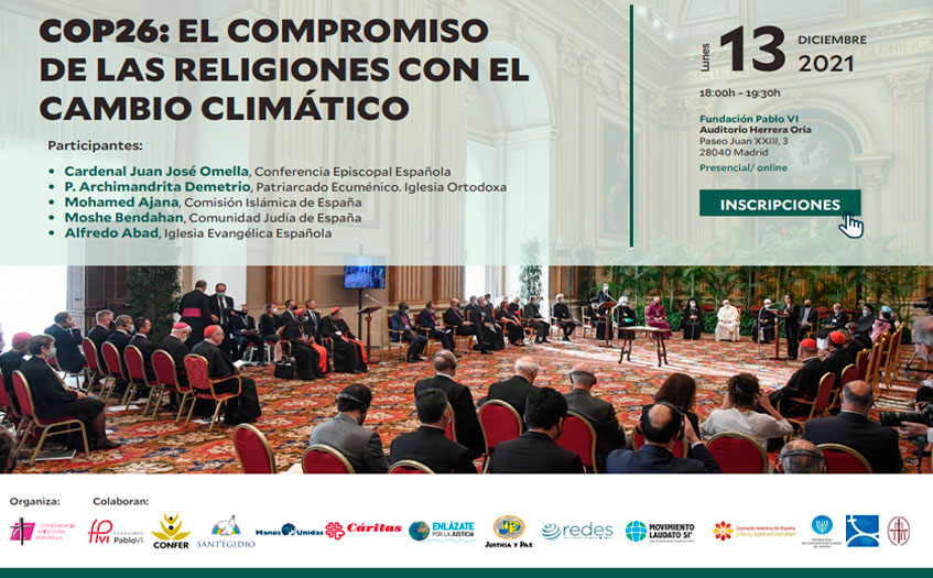 Lee más sobre el artículo Encuentro interreligioso tras la COP 26: el compromiso de las religiones con el cambio climático