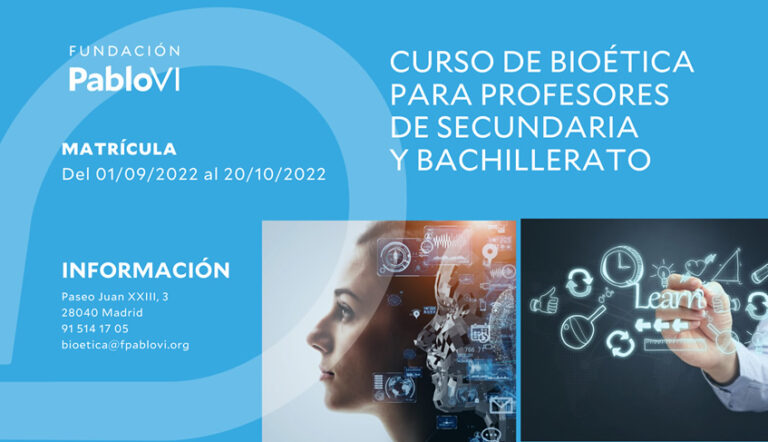 Lee más sobre el artículo Curso de Bioética para profesores de Secundaria y Bachillerato