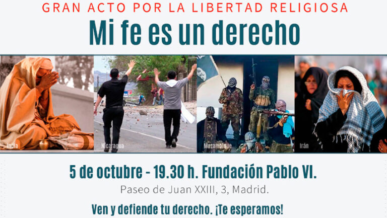 Lee más sobre el artículo Presentación del informe sobre libertad religiosa de Ayuda a la Iglesia Necesitada en la Fundación Pablo VI
