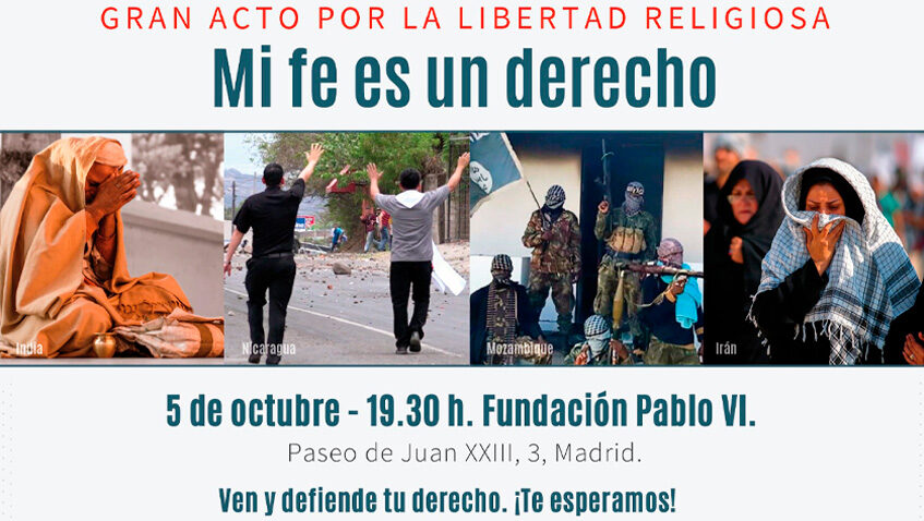 En este momento estás viendo Presentación del informe sobre libertad religiosa de Ayuda a la Iglesia Necesitada en la Fundación Pablo VI
