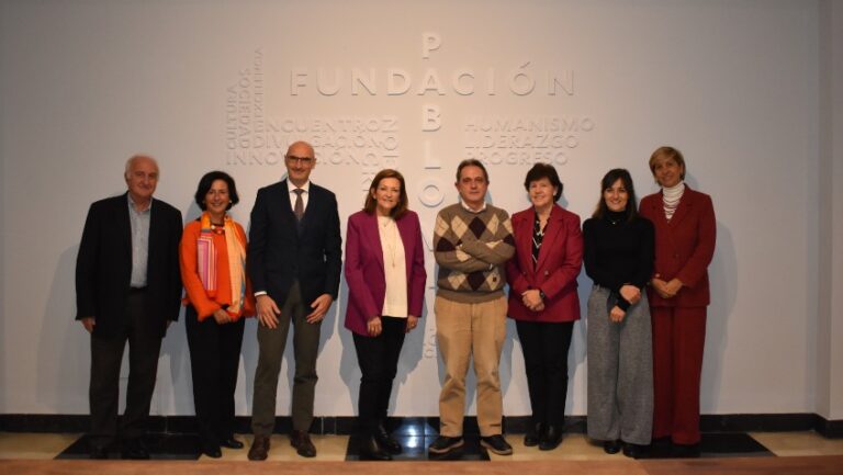Lee más sobre el artículo La nueva presidenta general de la UMOFC, Mónica Santamarina, visita la Fundación Pablo VI