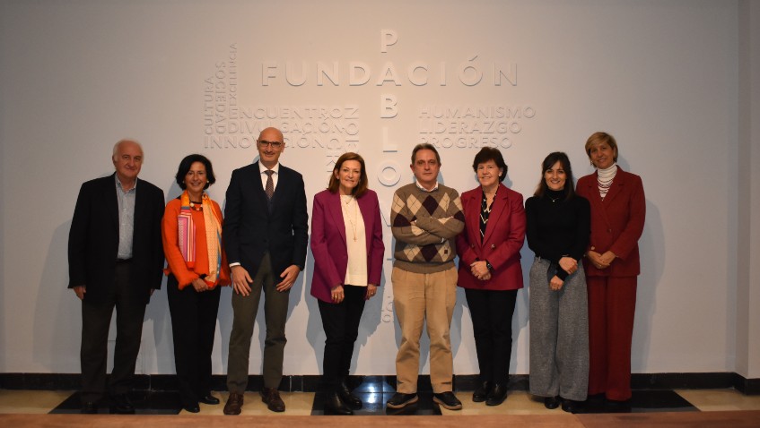 Lee más sobre el artículo La nueva presidenta general de la UMOFC, Mónica Santamarina, visita la Fundación Pablo VI