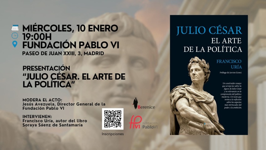 Lee más sobre el artículo Presentación de libro “Julio César. El arte de la política”