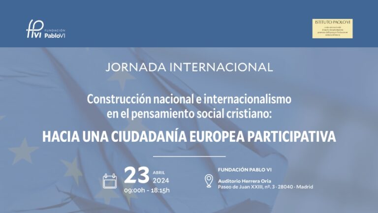 Lee más sobre el artículo Jornada Internacional “Hacia una ciudadanía europea participativa”