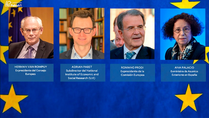 Lee más sobre el artículo Van Rompuy, Romano Prodi, Ana Palacio o Íñigo Méndez de Vigo en una jornada sobre valores europeos en la Fundación Pablo VI