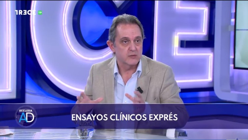 José Ramón Amor, durante su intervención en el programa Ecclesia al día de TRECE.