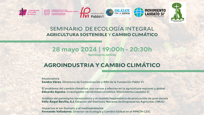 Lee más sobre el artículo Entidades de Iglesia reflexionarán sobre la sostenibilidad del modelo de agricultura y sus efectos en la salud ambiental y humana