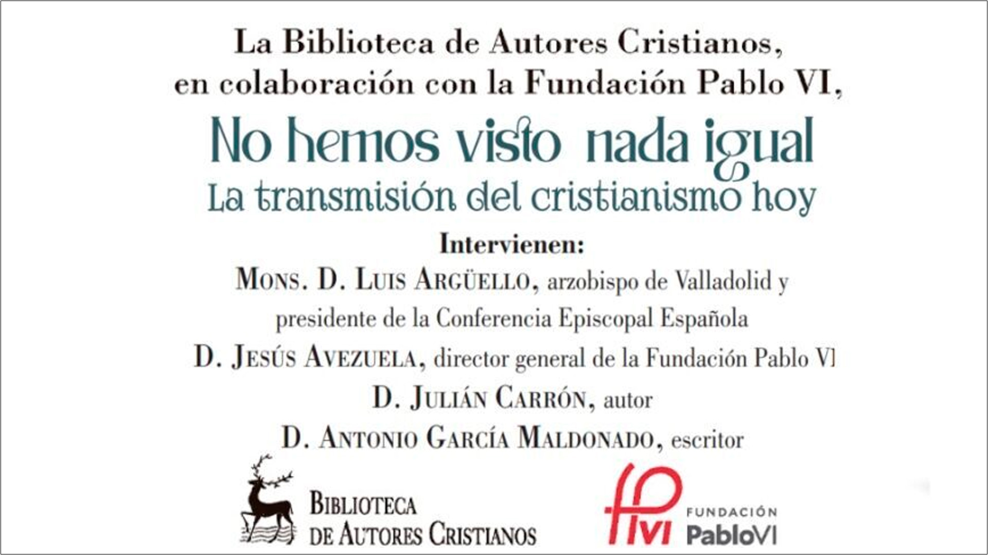 Lee más sobre el artículo La transmisión del cristianismo hoy