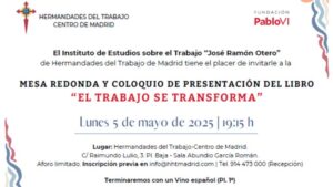 Lee más sobre el artículo Presentación del libro “El trabajo se transforma” en Hermandades del Trabajo
