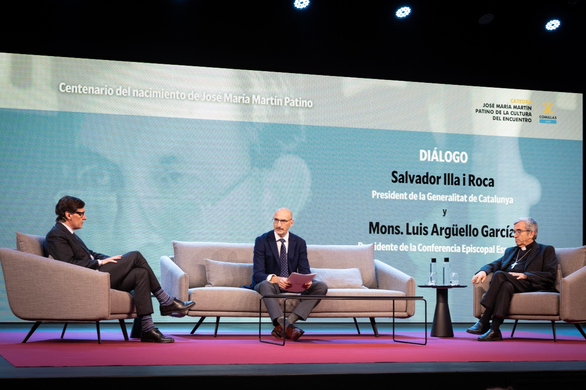 Diálogo Salvador Illa y Mons. Luis Agüello
