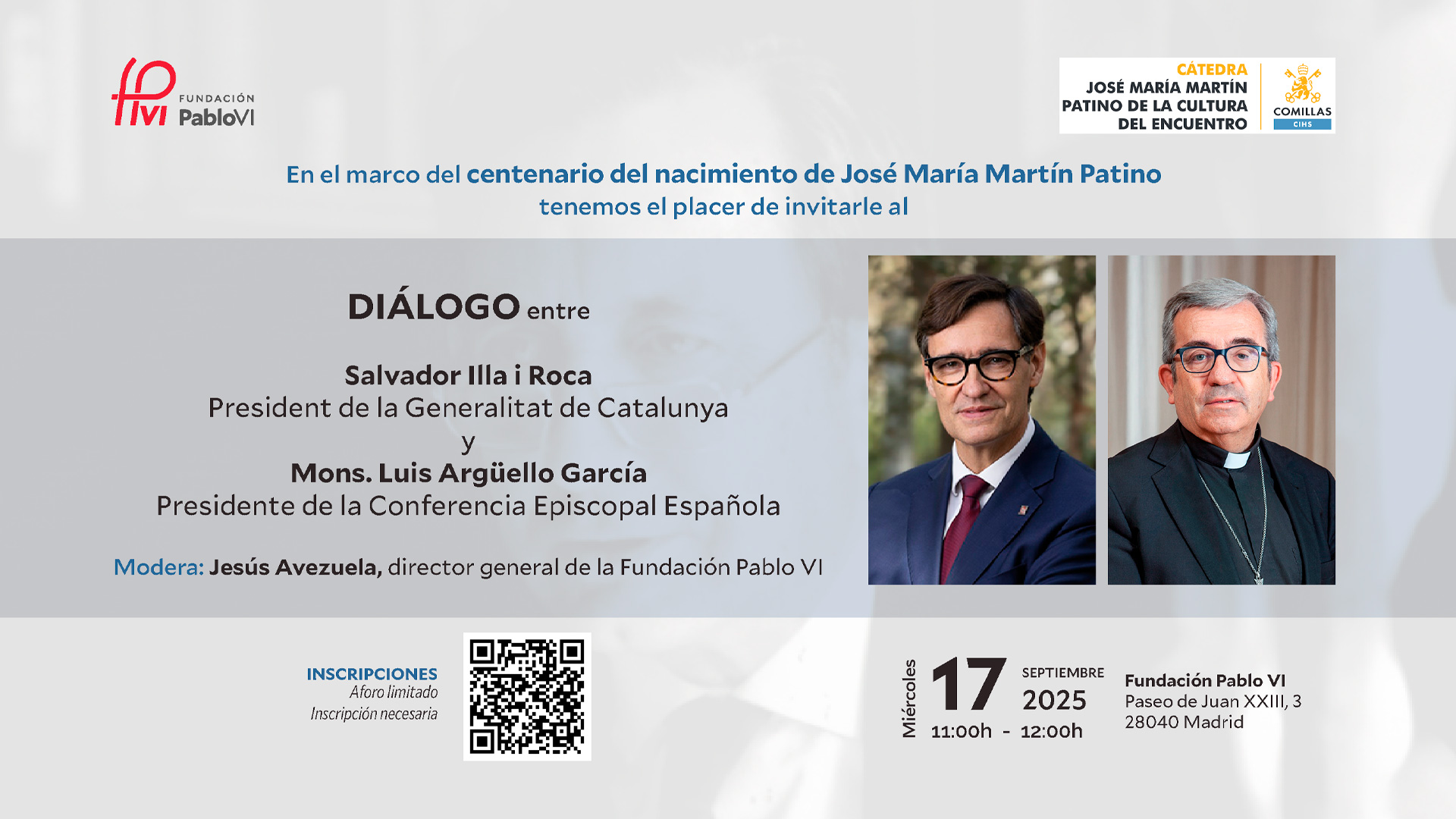 En este momento estás viendo Diálogo entre Mons. Luis Argüello y Salvador Illa