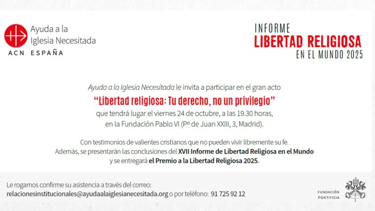 Lee más sobre el artículo Presentación de las conclusiones del Informe de Libertad Religiosa 2025 de Ayuda a la Iglesia Necesitada