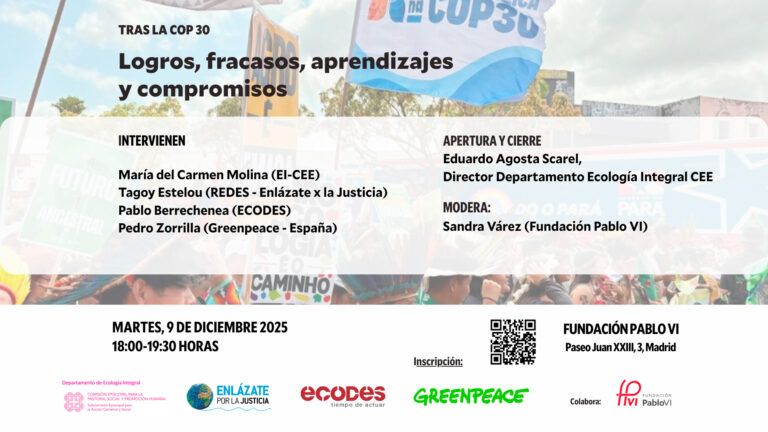 Lee más sobre el artículo Tras la COP30: organizaciones de la Iglesia y de la sociedad civil se unen para hacer balance y seguir avanzando en compromisos conjuntos por la justicia socioambiental